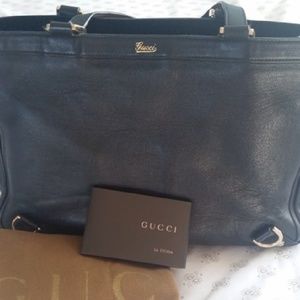 *** SOLD*** 💯% Authentic Leather Gucci Tote